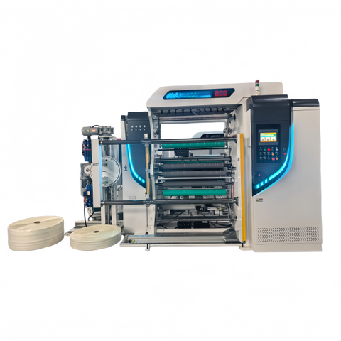 SLT-SXB Automatic Unloading & Stacking Film and Paper Slitting and Rewinding Machine