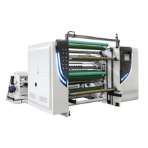 SLT-STC BOPP Adhesive Tape Jumbo Roll Slitting Rewinding Machine Demo Automatic Knife Adjustment & Infrared Positioning 
